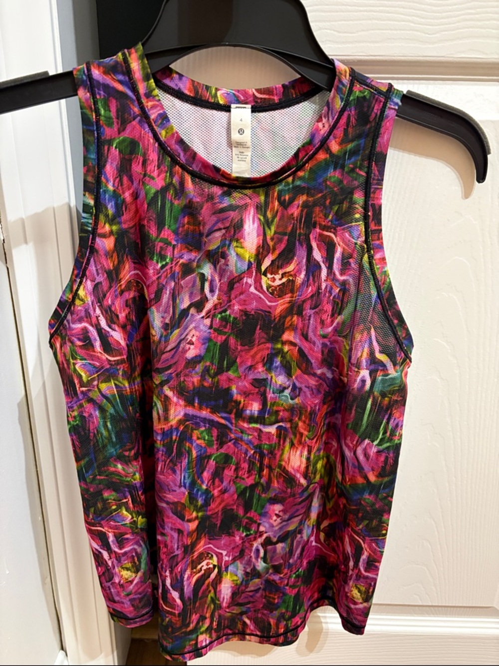 lululemon athletica Multicolor Abstract Print Tank Top